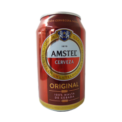 CERVEZA AMSTEL LATA 33CL.