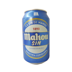 CERVEZA MAHOU SIN LATA 33CL