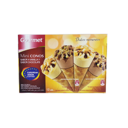 MINI CONOS GOURMET 12UD VAINILLA/CHOC