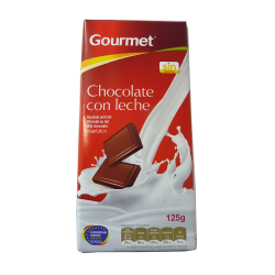 CHOCOLATE LECHE GOURMET 125G