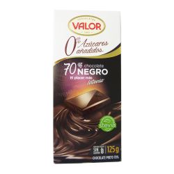 VALOR NEGRO 70% SIN AZUCAR