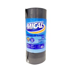 BOLSA BASURA 30L 40 U.MICAL
