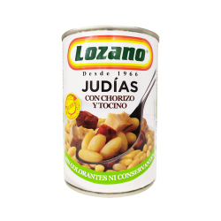 JUDIAS CON CHORIZO Y TOCINO...