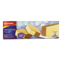 HELADO BARRA VAINILLA/CHOC 510GR GOURMET