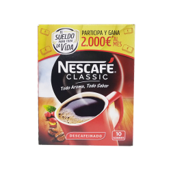 NESCAFE PACK-10 DESCAFEINADO