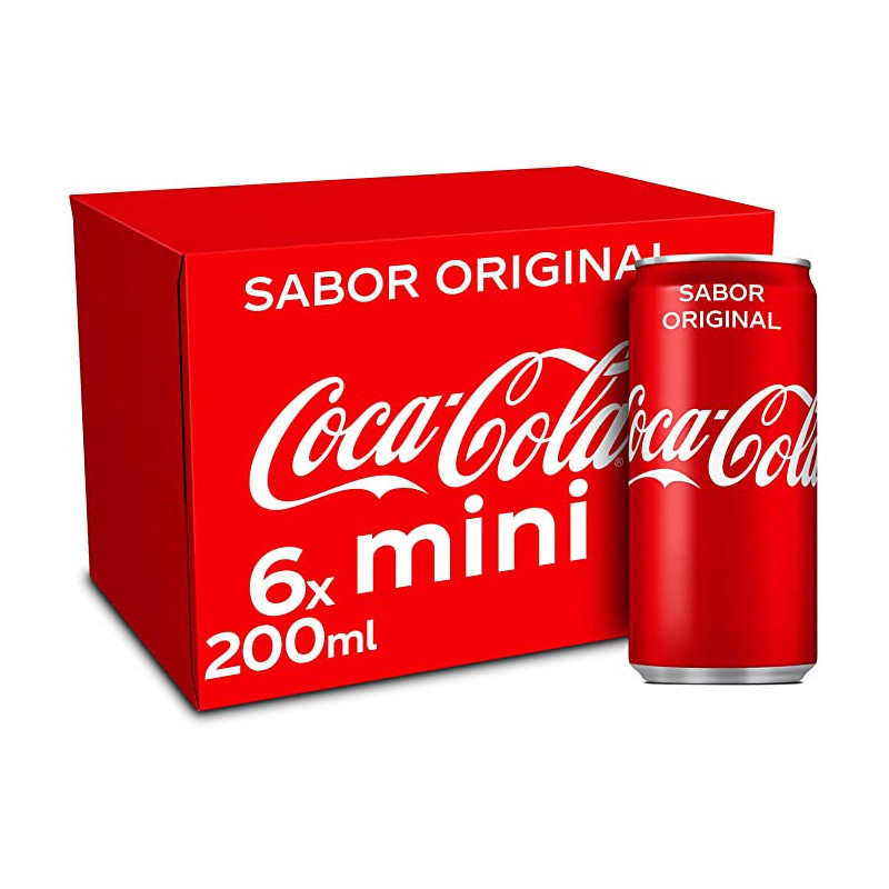 COCA COLA LATA 20 CL. PACK-6