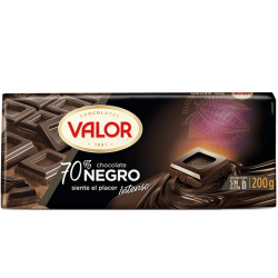 VALOR NEGRO 70% 200 GRS