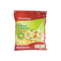 QUESO RALLADO 4 QUESOS GOURMET