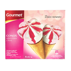 CONO NATA FRESA 6UD GOURMET