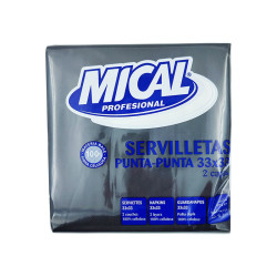 SERVILLETA NEGRA 33X33 MICAL