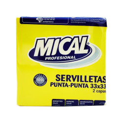 SERVILLETAS AMARILLAS 33X33...