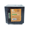 PLATO CUADRADO 13CM PAK25 NEGRO