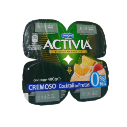 ACTIVIA 0% CREMOSO MULTIFRUTA