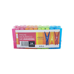 PINZAS PLASTICO 24UD.