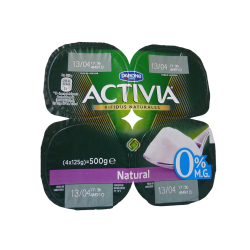 ACTIVIA NATURAL 0% DESNATADO