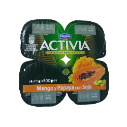 ACTIVIA SOJA MANGO PAPAYA