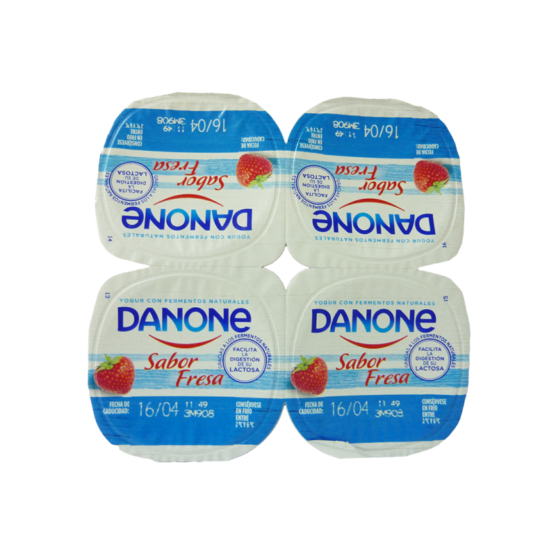 Yogur sabor fresa Danone