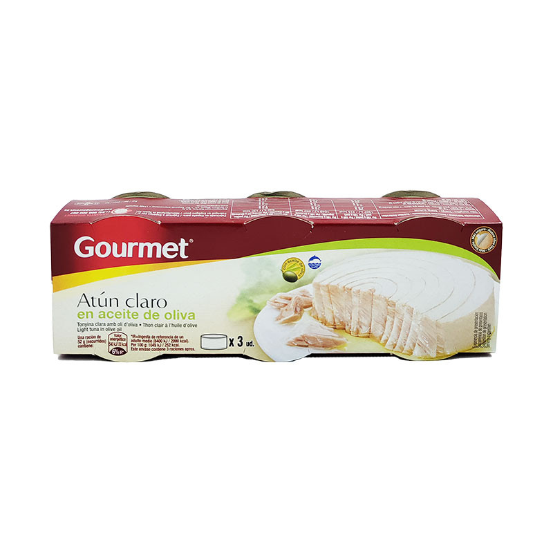 ATUN GOURMET PACK3 CLARO AC.OLIVA