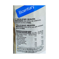 TORTITAS MAIZ BICENTURY 130