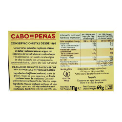 MEJILLONES PICANTES 13/18 CABO PEÑAS