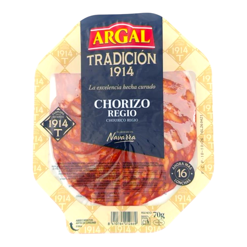 CHORIZO REGIO 70 G ARGAL