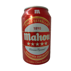 CERVEZA MAHOU 5* LATA 33CL